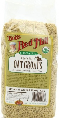 Bob's Red Mill Organic Oats Whole Groats, 29-Ounce (Pack of 4)