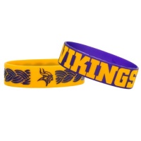 NFL Minnesota Vikings Bulky Bandz Bracelet 2-Pack