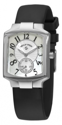 Philip Stein Women's 21-FMOP-RB Classic Black Rubber Strap Watch