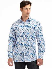 THE LOOKSpirited Euro stylingFun floral, striped and paisley combo printSignature square buttonsDistinctive button-down collarLong sleeves with button cuffsTHE MATERIALCottonCARE & ORIGINMachine washImported