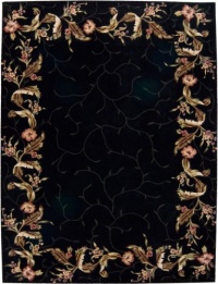 Nourison Rugs Julian Collection JL46 Black Runner 2'3 x 8' Area Rug