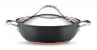 Anolon Nouvelle Copper Hard Anodized Nonstick 3-Quart Covered Casserole