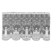 Heritage Lace Lighthouse 60-Inch Wide by 30-Inch Drop Tier, White