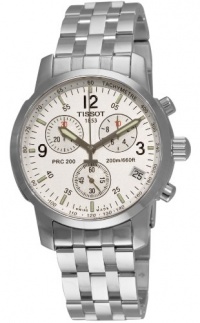 Tissot Men's T17158632 T-Sport PRC200 Chronograph Stainless Steel Silver Dial Watch