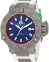 Invicta Men's 1586 Subaqua Noma III Blue Dial White Polyurethane Watch