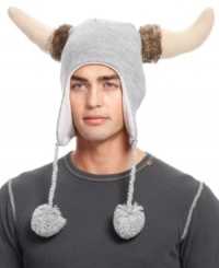 Hook a hot look for winter with this novelty Viking hat from American Rag.