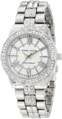 Anne Klein Women's 10/9721MPSV Swarovski Crystal Accented Silver-Tone Bracelet Watch