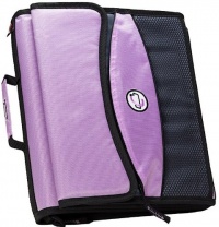 Case-it 2-Inch O-Ring Zipper Binder with Removable Tab File, Lavender, D-901-LAV