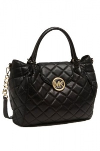 Michael Kors Fulton Quilt Large Tote BLACK