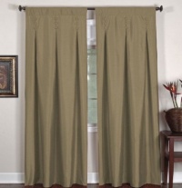 Elrene Home Imperial 26 x 108 Inverted Pleat Back Tab Panel Taupe