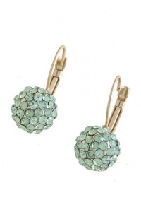 Trendy Jewelry - CRYSTAL BALL EARRINGS - By Fashion Destination (Aqua)