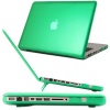 iPearl mCover Hard Shell Case with FREE keyboard cover for Model A1278 13-inch Regular display Aluminum Unibody MacBook Pro - GREEN