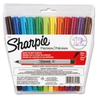 Sharpie Ultra Fine Point Permanent Markers, 12 Colored Markers (37172)