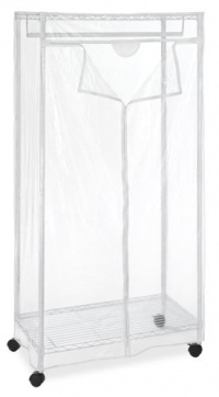 Whitmor 6071-1947 Supreme 36-Inch Clothes Closet, White and Clear