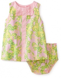 Lilly Pulitzer Baby-girls Shift Dress With Bow, Lillys Pink Hopping Down The Bunny Trail, 3-6 Months