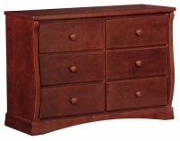 Delta Children's Products Silverton 6 Drawer Chest, Dark Cherry