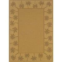 Oriental Weavers Sphinx Lanai Beige/Tan Palm Trees Rug 3'7 x 5'6