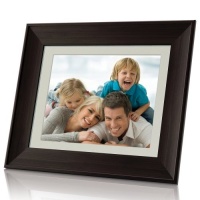 Coby DP1452 14-Inch Digital Photo Frame with MP3 Player (Wooden Frame)