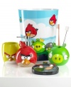 The latest gaming craze soars into your bath space with this Angry Birds Burst tumbler. Fans of the game will love spotting their favorite characters in these whimsical pieces that make the bathroom that much more fun.