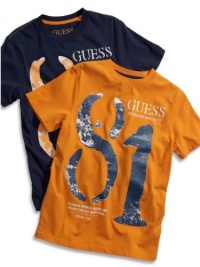 GUESS Kids Boys Big Boy GUESS Kids Boys 81 Screen-Print Tee, NAVY (12/14)