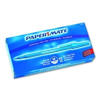 Paper Mate Write Bros. Stick Medium Point Ballpoint Pens, 12 Blue Ink Pens (3311131)