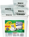 Crayola 57-4400 Model Magic Modeling Compound, 2-lb. Bucket, White, Four 8-oz. Pouches