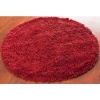 Safavieh SG240R Shag Collection Classic Handmade Rust Shag Round Area Rug, 4-Feet Round