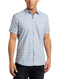 Van Heusen Men's Short Sleeve Studio Crossweaves Woven Shirt