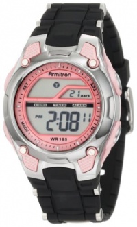 Armitron Women's 456984PNK Pink and Black Chronograph Digital Sport Watch