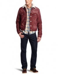 True Religion Men's Jimmy Corduroy Sherpa Jacket, Light Burgundy, X-Large