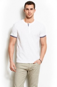 Armani Exchange Short Sleeve Tipped Henley