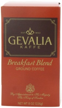 Gevalia Breakfast Blend Ground Coffee, 8-Ounce Packages (Pack of 3)