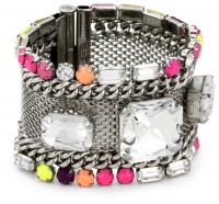 Juicy Couture Palm Beach Poolside Mesh Chain Silver Bracelet