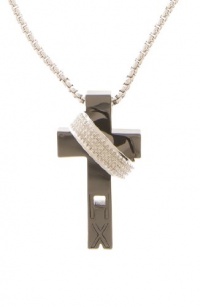 Armani Exchange A|X Cross Ring Necklace