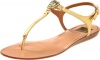 Dolce Vita Women's Isolde Sandal, Gold Leather, 7.5 M US