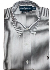 Polo Ralph Lauren Custom-Fit Striped Vintage Oxford (X-Large)