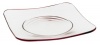 Rosenthal Free Spirit 12-1/2-Inch Glass Service Plate - Red/Violet