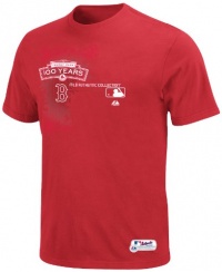 MLB Mens Boston Red Sox Authentic Collection Commemorative Change Up Short Sleeve Basic Tee By Majestic