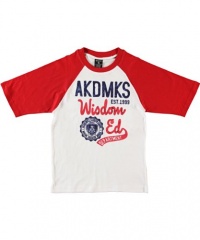 Akademiks Wisdom Ed T-Shirt (Sizes 8 - 20) - white, 14 - 16