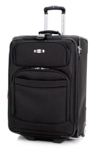 Delsey Helium Fusion 25 Expandable Suiter Trolley, Black