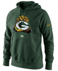 Hands down-make it apparent who your favorite football team is with this Green Bay Packers NFL graphic hoodie from Nike.