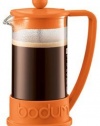 Bodum New Brazil 3-Cup French Press Coffee Maker, .35 l, 12-Ounce, Orange