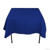 70 in. Square Polyester Tablecloth Royal Blue