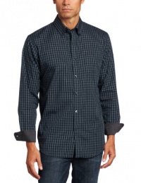 Van Heusen Men's Grid Print Woven Shirt