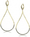 Judith Jack Gold Sea Gold-Plated Sterling Sillver Marcasite Pave Elongated Tear Drop Earrings