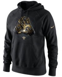 Hands down-make it apparent who your favorite football team is with  this New Orleans Saints NFL graphic hoodie from Nike.