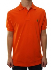 Polo Ralph Lauren Men's Short Sleeve w/Small Pony Polo Shirt Orange