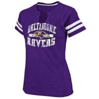 Baltimore Ravens Women's Go For Two II Short Sleeve T-Shirt by Majestic