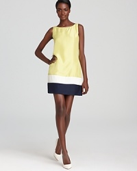 Shift into the color block trend with ease by donning a chic KAS New York dress. Paired with your favorite heels, this shift shakes things up in a bright citrus hue.