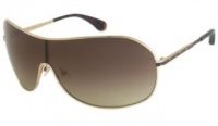 Marc by Marc Jacobs Womens MMJ 277/S MMJ277S SHIELD Sunglasses,Gold Frame/Brown Gradient Lens,One Size